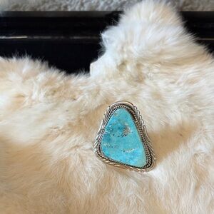 Turquoise Silver Statement Ring